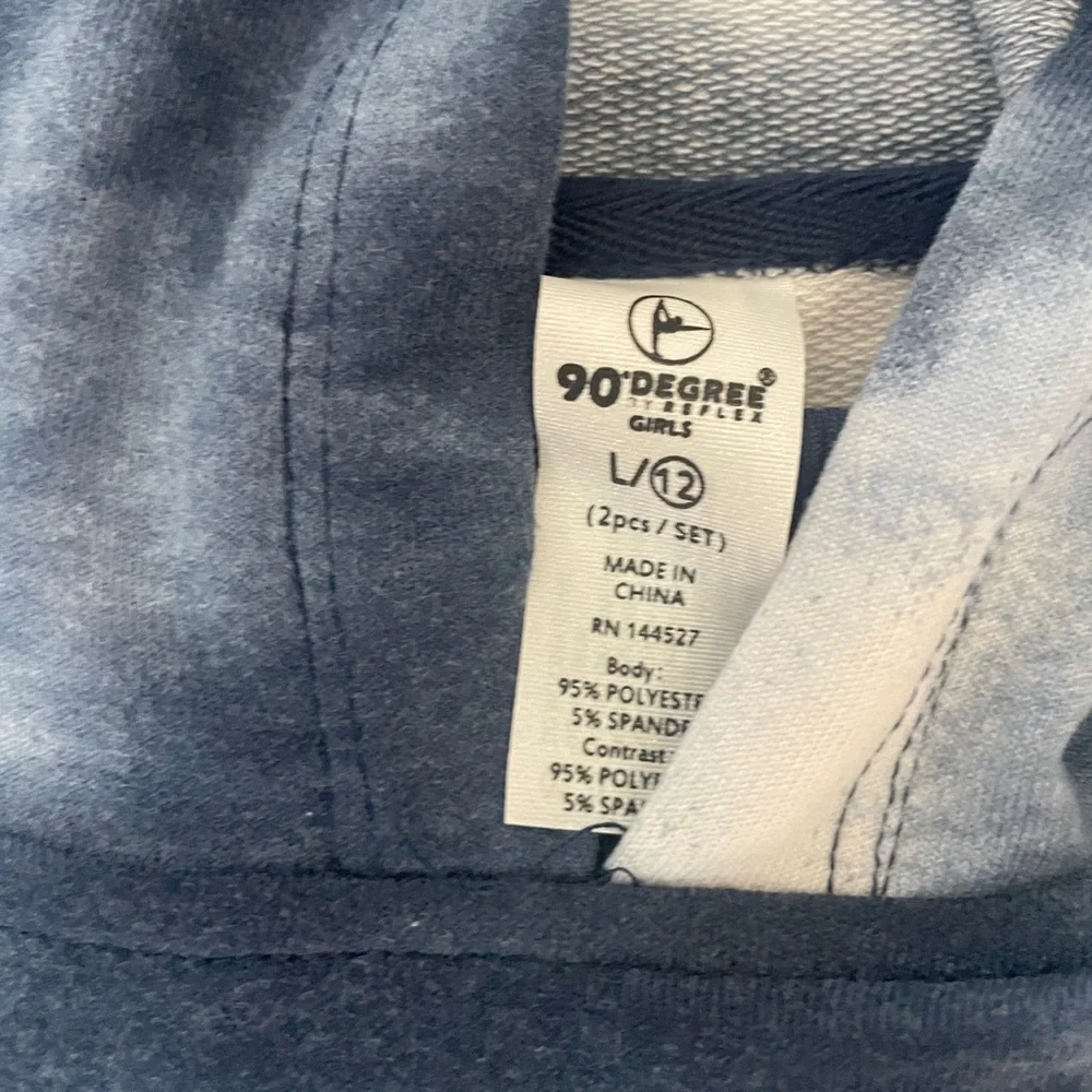 90 Degree By Reflex Kids Navy and White Leggings Set - Picture 6 of 8